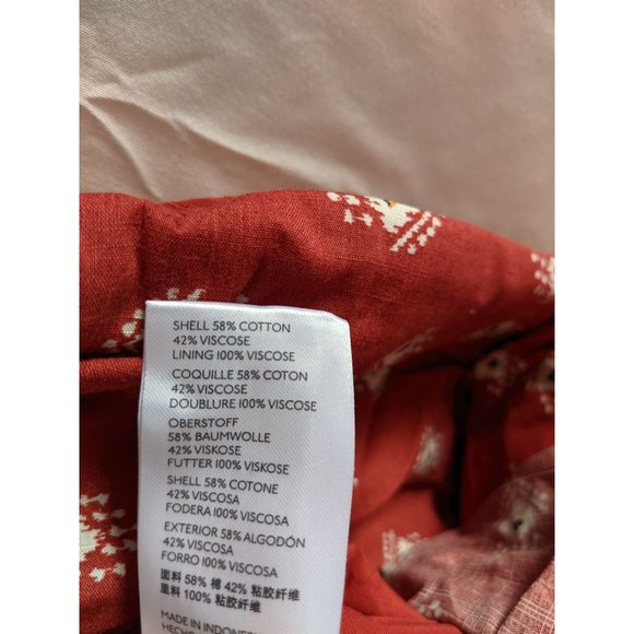 NWT Anthropologie Felipa Maxi Dress M Smocked Red - Picture 8 of 12